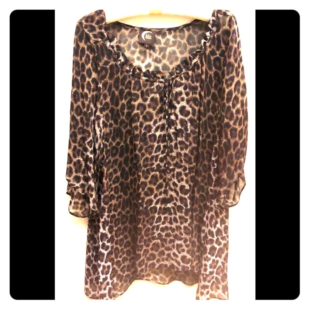 Leopard Print SheerTop